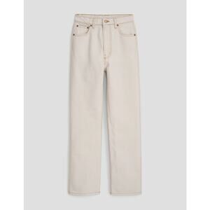 B Sides Plein Relaxed Straight Jean Tile White High Rise Jeans 26